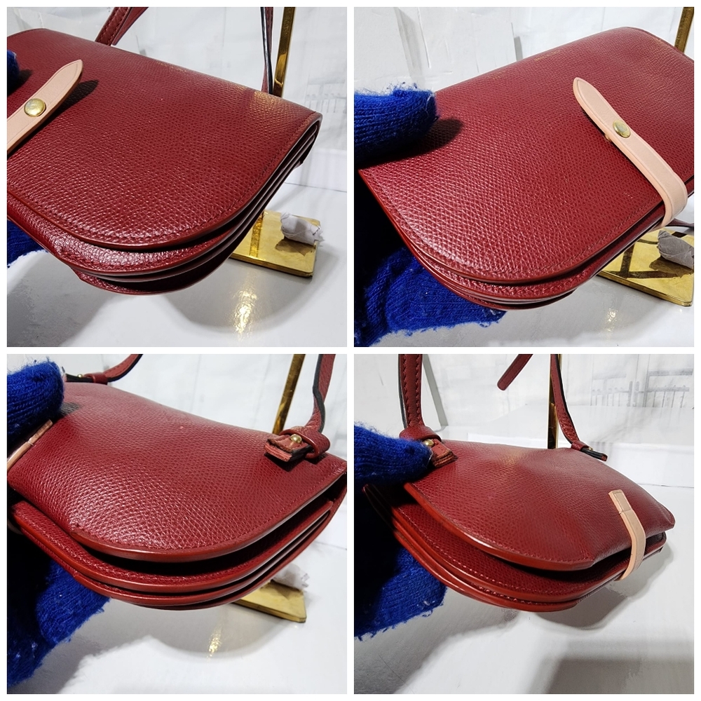 Celine Leather Strap Clutch Wine - Picture 14 of 15